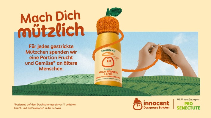 Pro Senectute und innocent stricken wieder