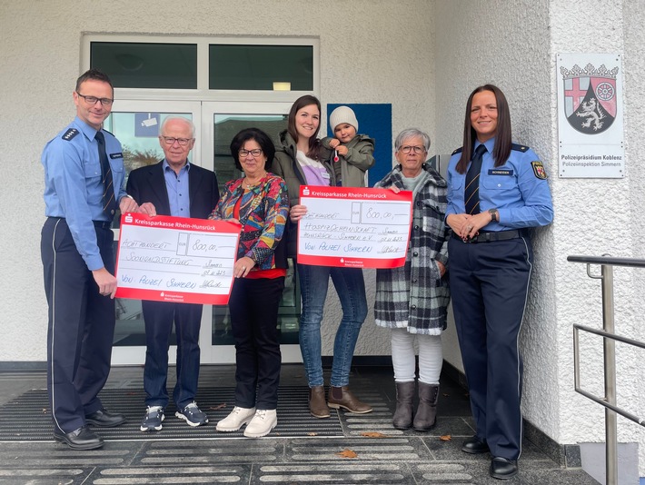 POL-PDKO: Spendenübergabe bei der Polizeiinspektion Simmern
