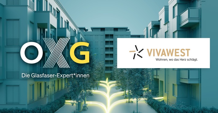 Glasfaser für Mieterinnen und Mieter: VIVAWEST und OXG unterzeichnen Kooperationsvertrag