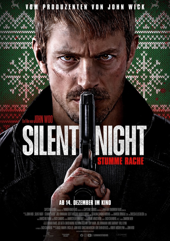Trailer zu SILENT NIGHT - STUMME RACHE mit Joel Kinnaman/  Ab 14. Dezember 2023 im Kino