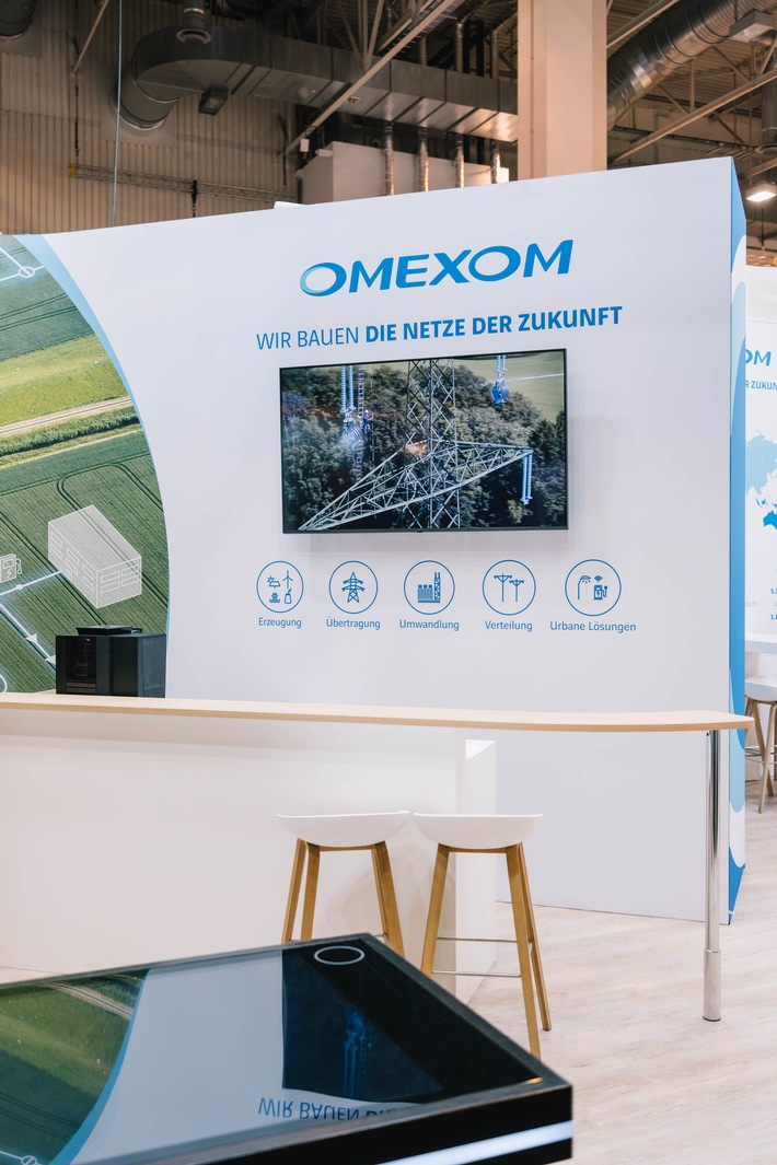 Omexom auf der The Smarter E Europe / In München präsentiert das Unternehmen Lösungen für Photovoltaik, Netzanschluss, Umspannwerke, E-Mobilität und ACOUSTISCAN