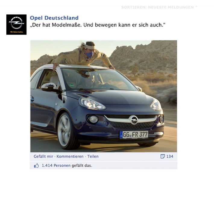 Starke Marke mit Erfolg / Wie Opel mit Facebook neue Wege geht