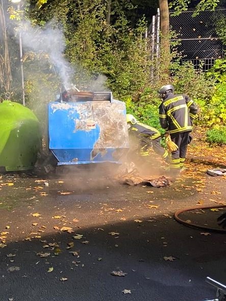 POL-PDKO: Müllcontainerbrand auf der Pfaffendorfer Höhe