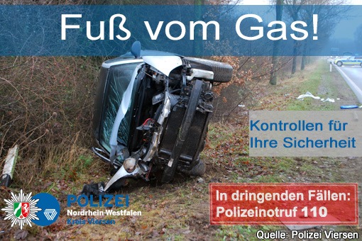 POL-VIE: Kreis Viersen: Geschwindigkeitskontrollen vom 07.10.-13.10.2019