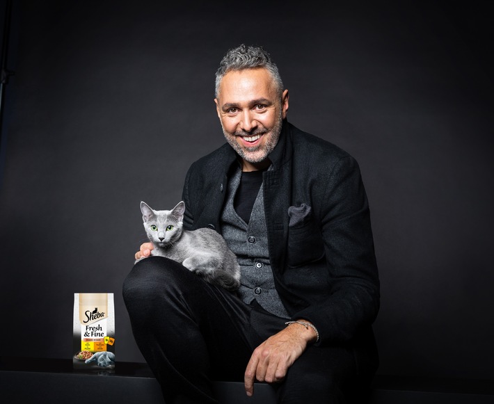 Gemeinsame Aktion von Starkoch Roland Trettl und Sheba / "Manchmal sind Katzen die besseren Geniesser"