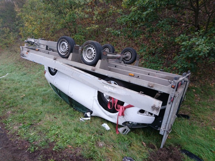 POL-WE: Folgemeldung zum Unfall auf der A45 - Fahrer ermittelt
