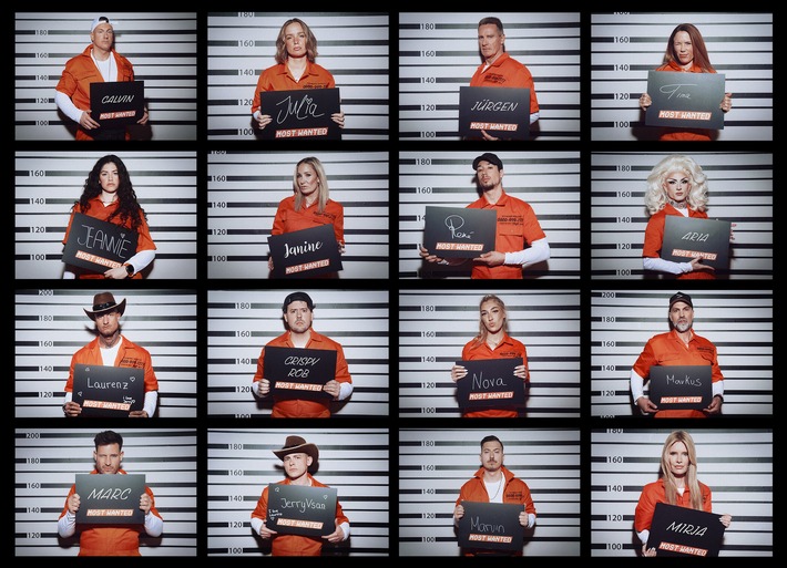 16 Promis, drei Hunter und eine gnadenlose Jagd quer durch Deutschland: Die Abenteuer-Reality "Most Wanted" startet am Dienstag auf Joyn und ProSieben