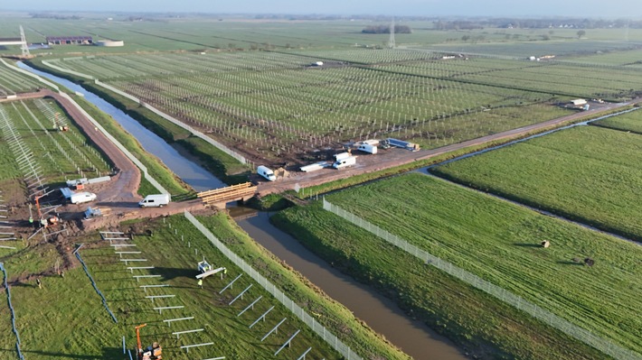GP JOULE startet Bau eines 96-Megawatt-Solarparks in Nordenham