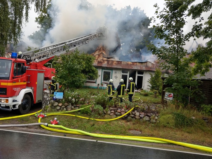 FW-RD: Großbrand in Güby/ Ortsteil Esprehn