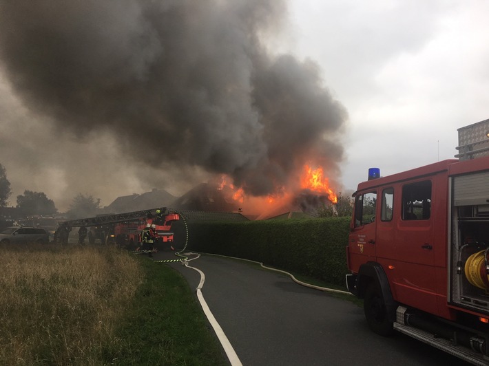 POL-WHV: Brand eines Einfamilienhauses in Bockhorn
