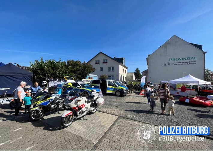 POL-PDWIL: Polizei Bitburg und Vertreter der Blaulichtfamilie ziehen positives Fazit zum Tag der offenen Tür