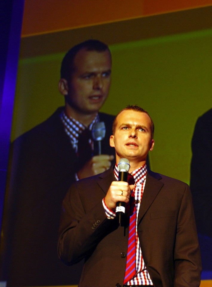 Nicolas Paalzow auf der Telemesse in Düsseldorf