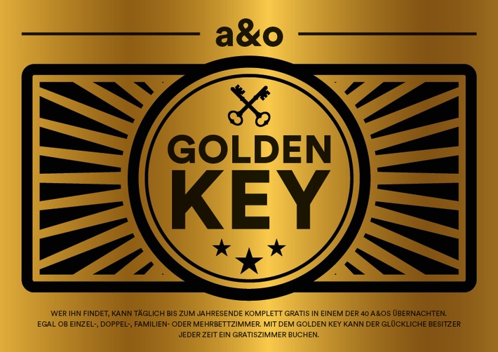 a&o gratis: Der "Golden Key" liegt unter der Matratze || Kostenlos übernachten bis Jahresende