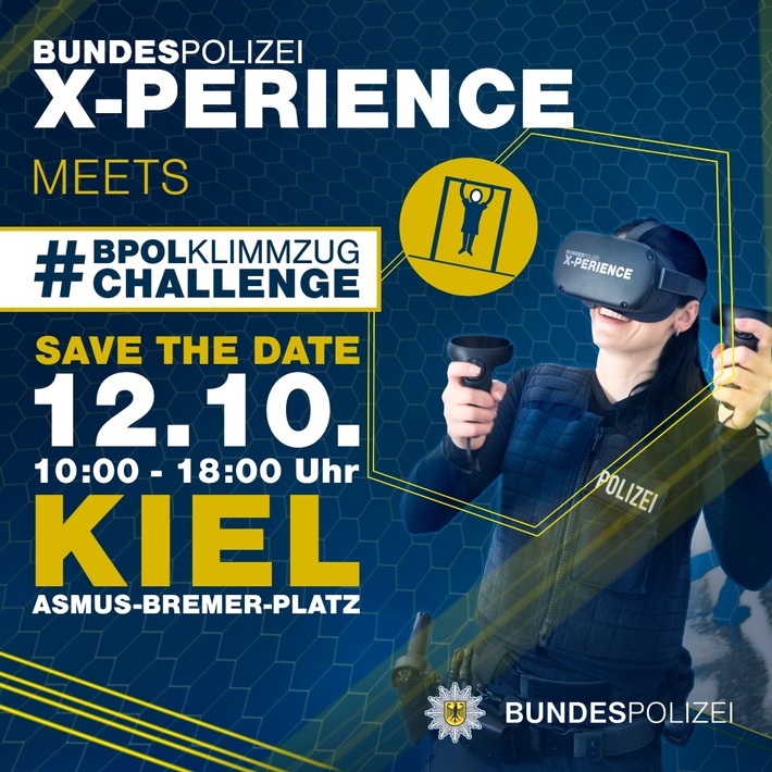 BPOL-KI: X-Perience: Die Bundespolizei am Samstag, 12.10.2024 auf dem Asmus-Bremer-Platz in Kiel