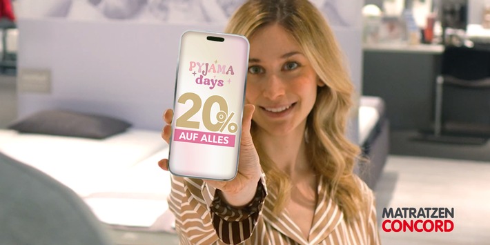 Im Pyjama zum Preisvorteil: 20 Prozent auf den gesamten Einkauf bei Matratzen Concord / Die "Pyjama Days" finden am 27. und 28. März in allen Filialen in Deutschland, Österreich und der Schweiz statt