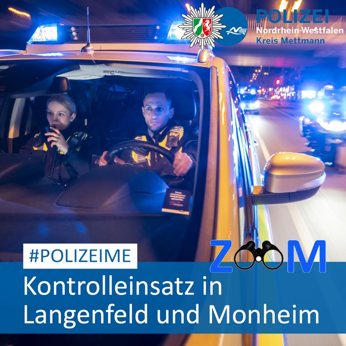 POL-ME: Kontrolleinsatz im Rahmen des &quot;Zoom-Projektes&quot; - Langenfeld / Monheim am Rhein - 2306094