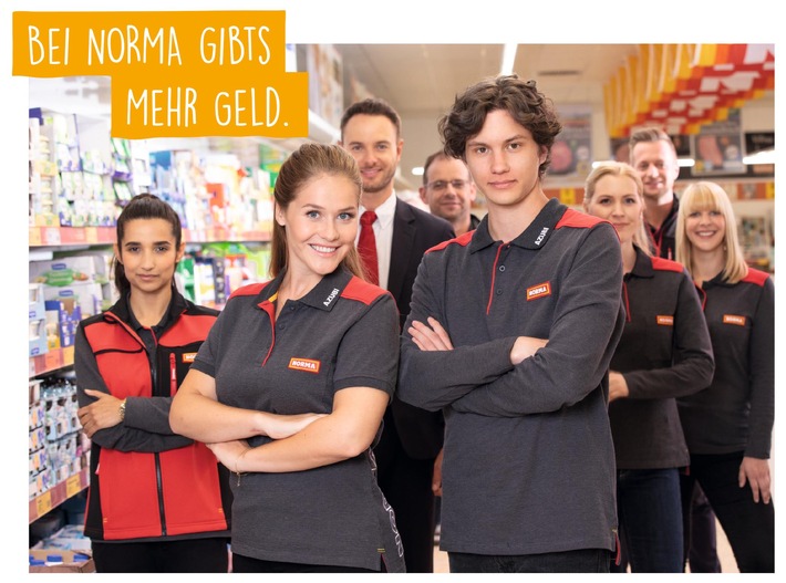 Begehrter und fairer Arbeitgeber: Der Mindest-Einstiegslohn von NORMA fängt grundsätzlich bei 12,00 Euro pro Stunde an! / Lebensmittel-Discounter seit Jahren deutlich über dem gesetzlichen Mindestlohn (FOTO)