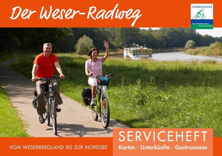 Kostenfreier Tourenplaner für den gesamten Weser-Radweg neu erschienen / Mit dem kompakten Serviceheft individuelle Touren planen