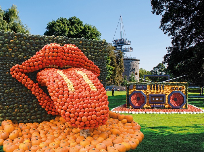 Kürbisausstellung im egapark Erfurt: Hier spielt der Kürbis die erste Geige! / Vom 6. September bis 31. Oktober 2025 gibt der Kürbis den Ton an