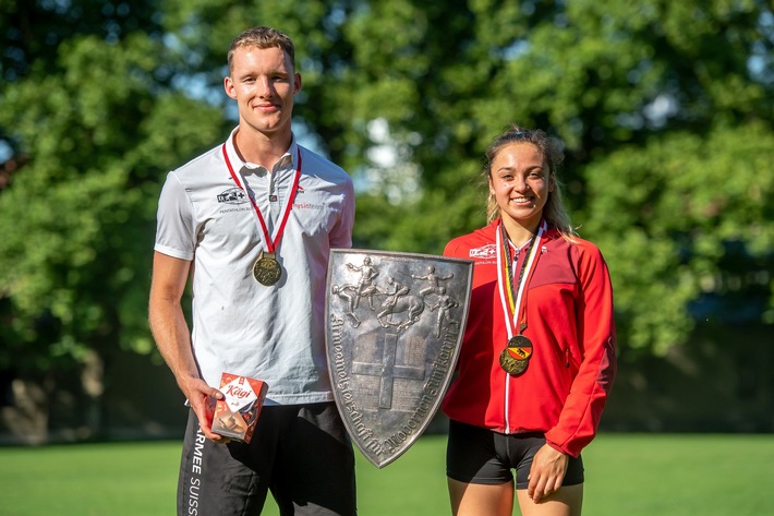 Schweizermeister 2022 im Modernen Fünfkampf: Anna Jurt und Vital Müller