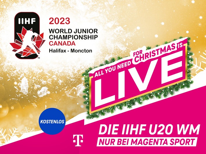 U20 WM Eishockey exklusiv, live und kostenlos bei MagentaSport