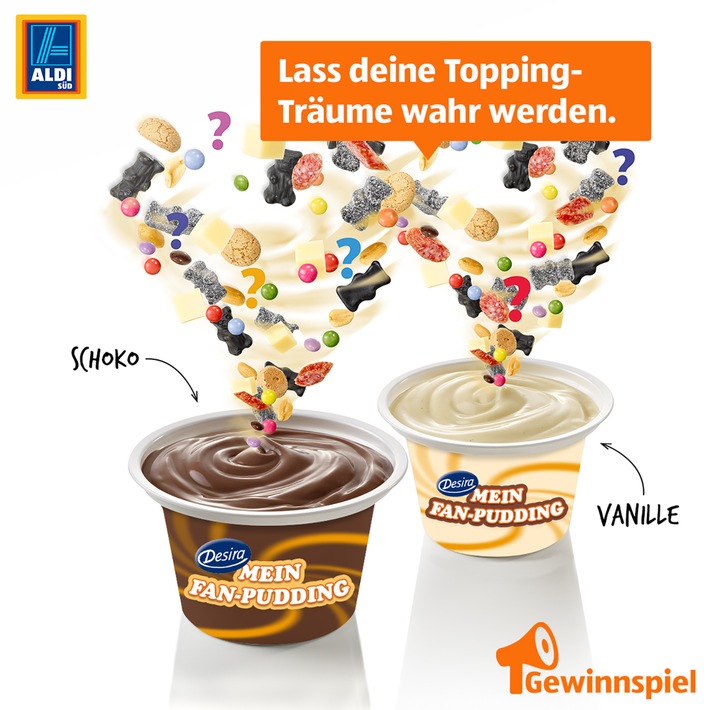 Bei ALDI SÜD kommen kreative Puddingfans zum Zug