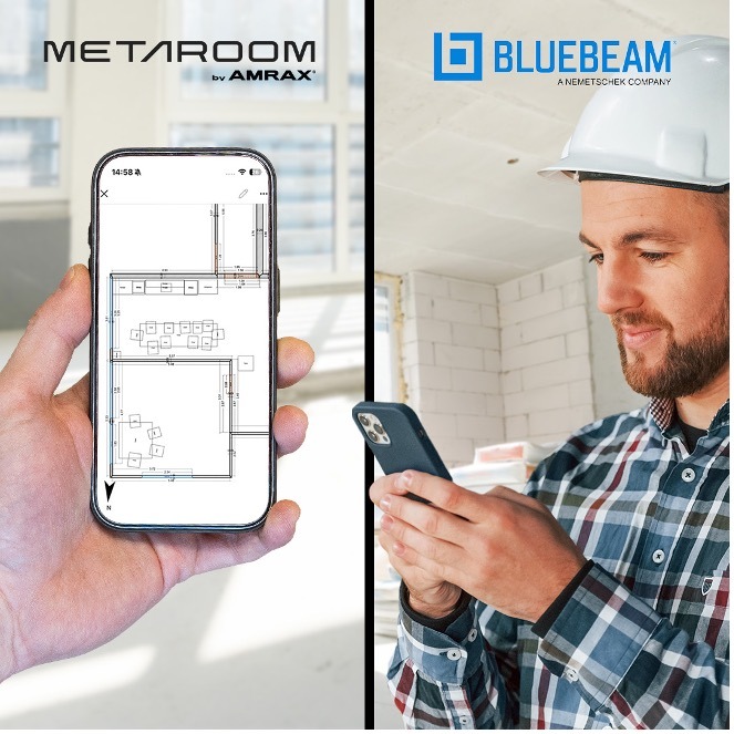 Scanbasierte Grundrisse direkt in PDF-Workflows integriert: Metaroom gibt Kooperation mit Bluebeam bekannt