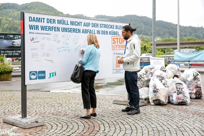 Medienmitteilung: "Raststätte Gunzgen: Endstation für Littering"