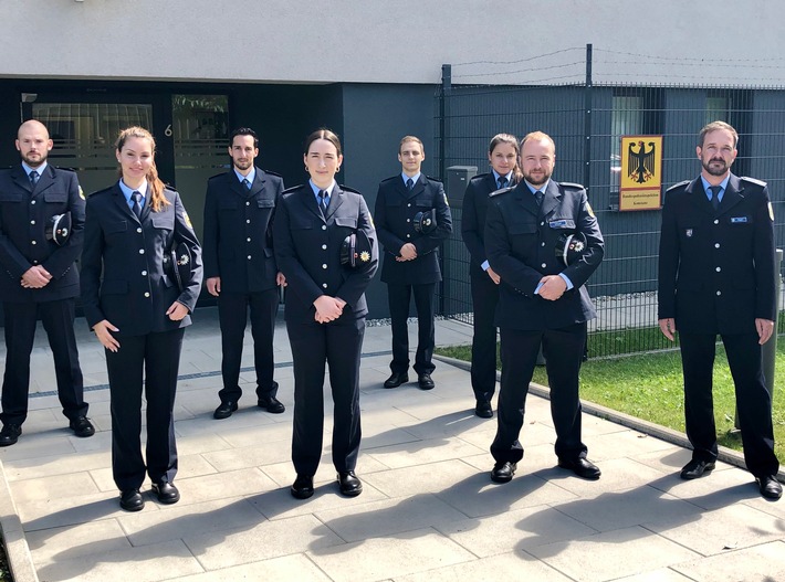 BPOLI-KN: Die Bundespolizeiinspektion Konstanz begrüßt sieben neue Polizist*innen