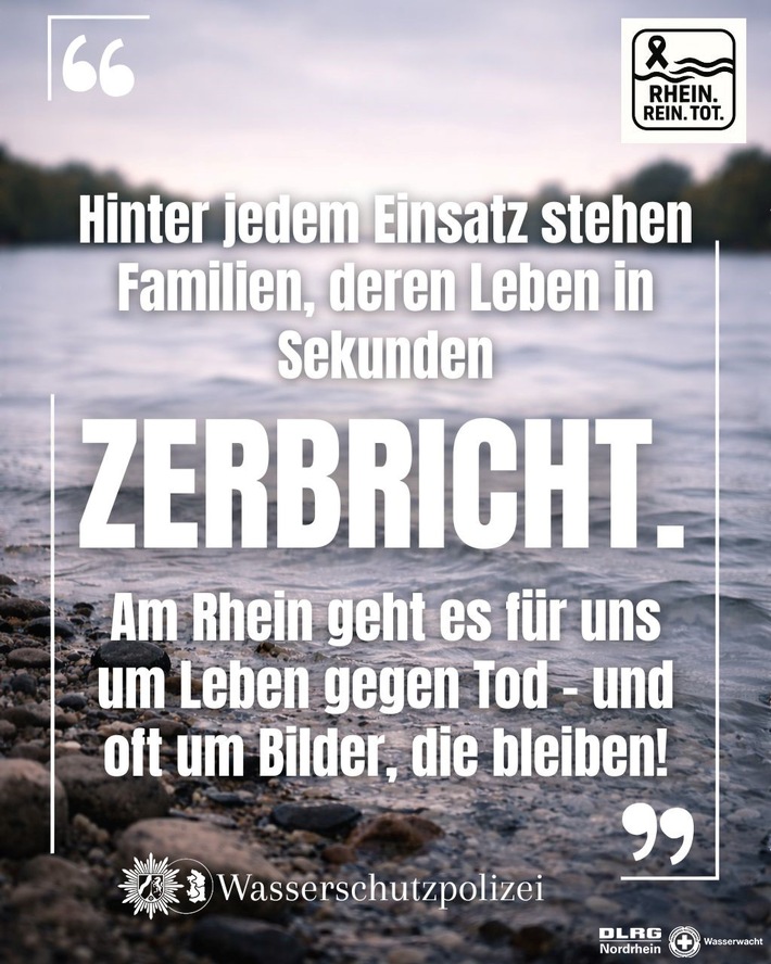 POL-DU: Wasserschutzpolizei warnt zum Pfingstwochenende: Baden im Rhein bleibt lebensgefährlich