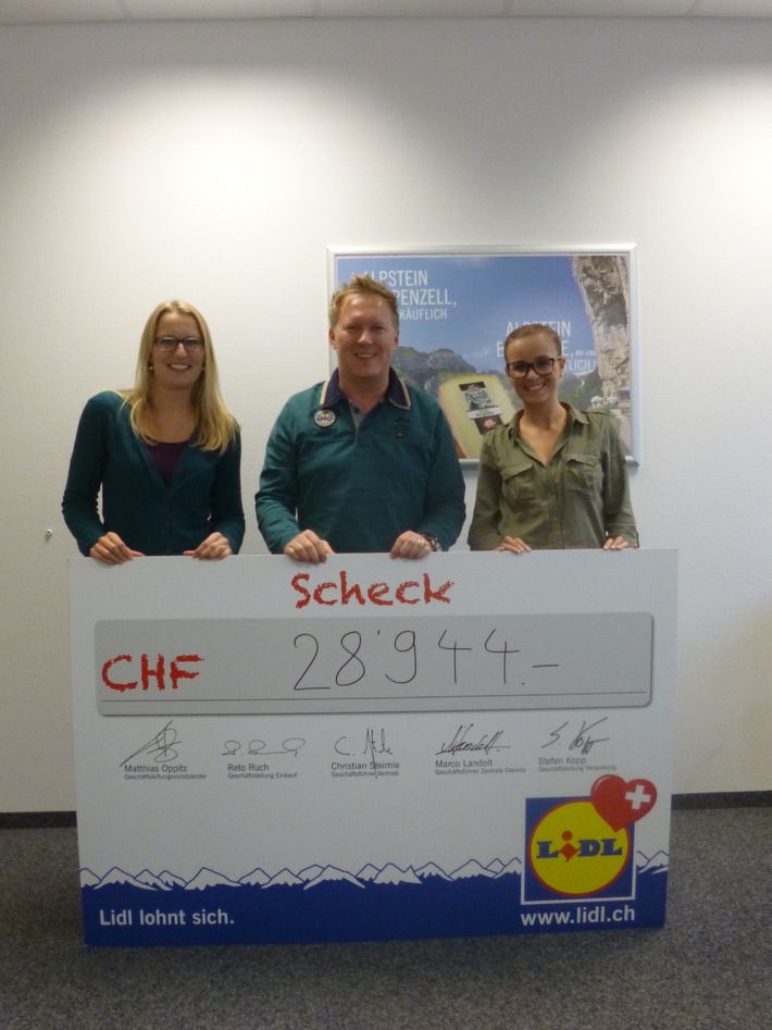 Lidl Svizzera dona CHF 28&#039;944 alla Greenfield Festival Foundation