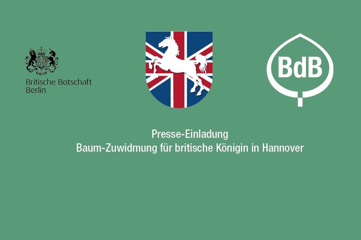 Presse-Einladung / Baum-Zuwidmung für britische Königin in Hannover/9. Juni 2022,15:30 Uhr Georgengärten, Hannover (FOTO)