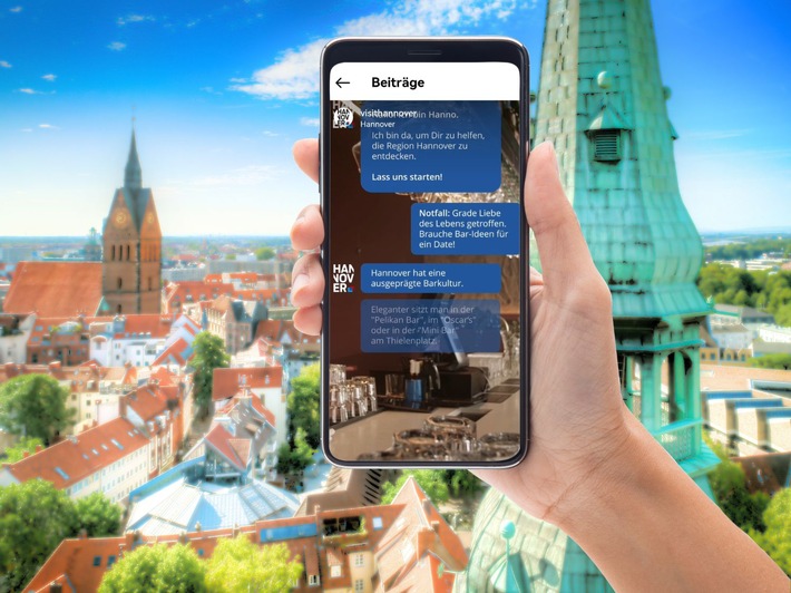Frag Hanno R.! Neuer Chatbot der Hannover Marketing &amp; Tourismus GmbH