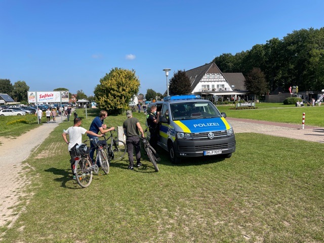 POL-DH: --- Lembruch / Hüde - Polizei kontrolliert Radfahrer in zeitlicher Verbotszone am Dümmer ---