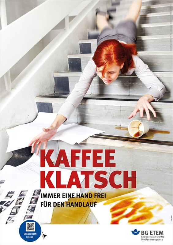 Neue Plakatserie der BG ETEM: Jetzt handeln!