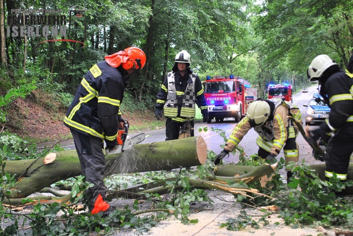 FW-MK: Sturmtief "Zeljko" - wenige Einsätze für die Feuerwehr