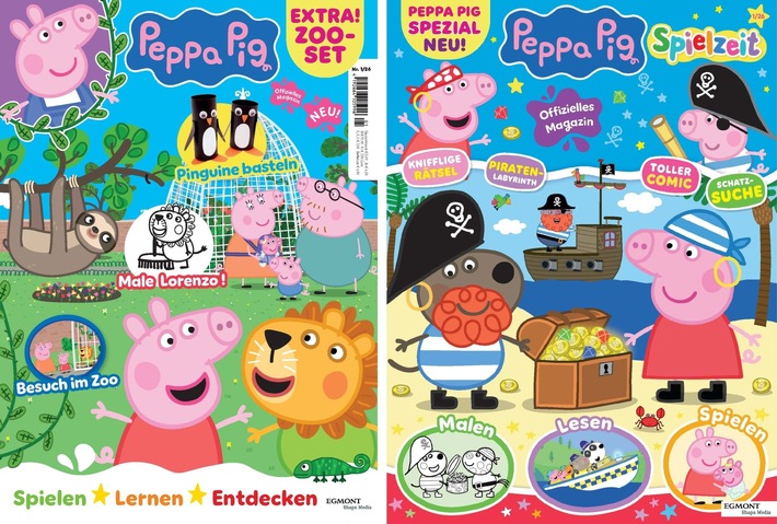 Egmont Ehapa Media startet PEPPA PIG-Magazinprogramm in Deutschland mit zwei Titeln
