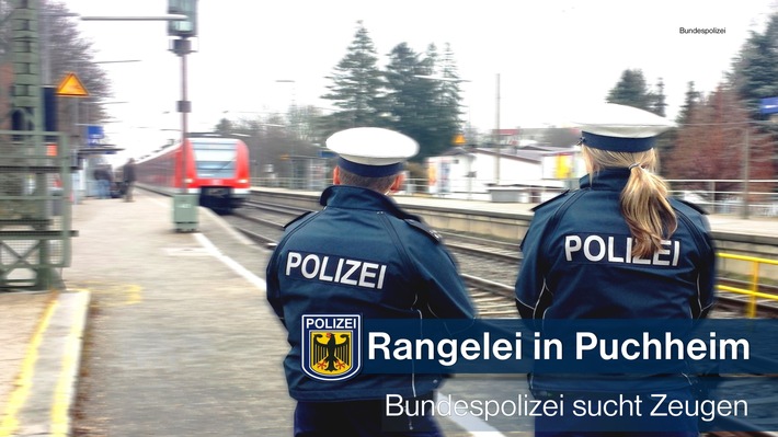 Bundespolizeidirektion München: Rangelei am Bahnsteig Puchheim -
Bundespolizei sucht Zeugen