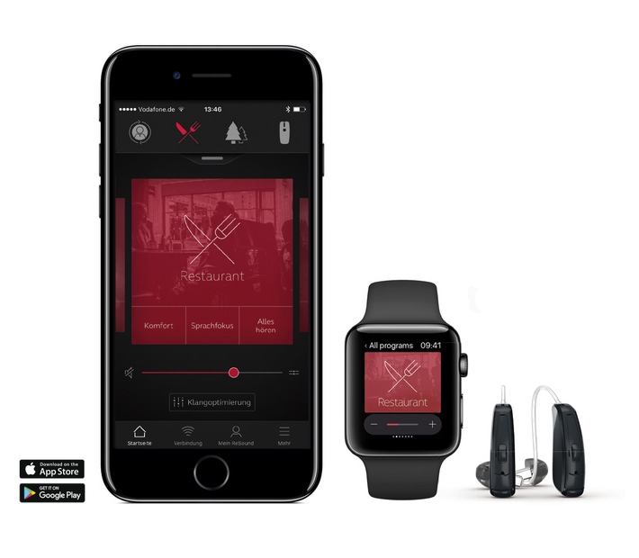 Bildmaterial: ReSound LiNX 3D - die neue Dimension des smarten Besserhörens: Deutschland-Premiere für dritte Generation des weltweit ersten Hörgeräts Made for iPhone