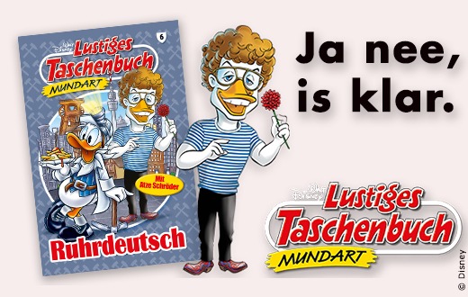 Minipli und gelber Schnabel – Atze Schröder als Stargast im Lustigen Taschenbuch