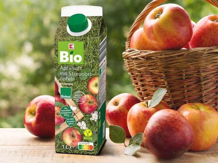 K-Bio Apfelsaft: Kaufland fördert Erhalt von Streuobstwiesen