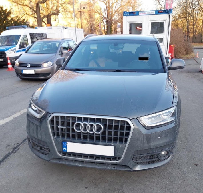 BPOLI LUD: Gestohlen in Frankreich - Bundespolizei stellt Audi Q3 sicher