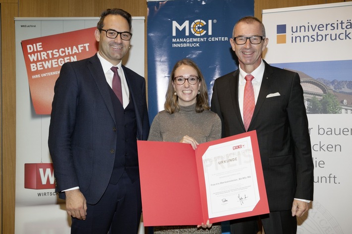 MCI-Absolventin Iris Oberkalmsteiner erhält WKT-Wissenschaftspreis 2018