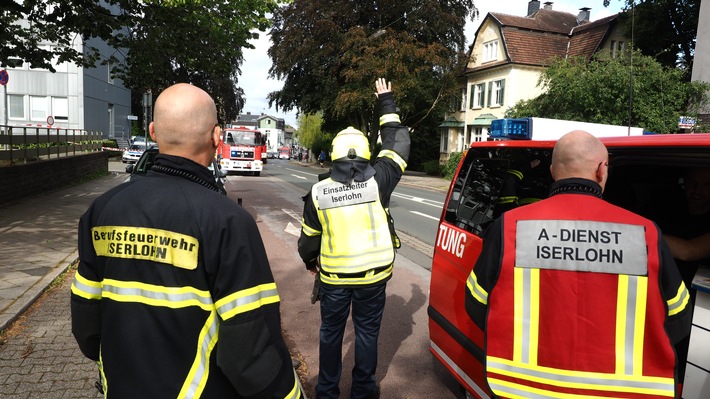 FW-MK: unbekannte Dämpfe im Kreishaus