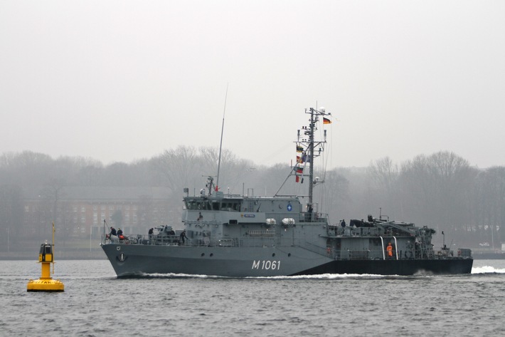 Minentauchereinsatzboot &quot;Rottweil&quot; kehrt vom NATO-Einsatz zurück