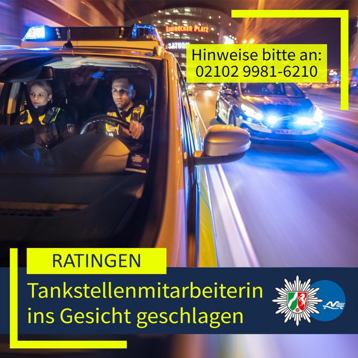 POL-ME: Bei Diebstahlsversuch: Tankstellenmitarbeiterin geschlagen - 2507058