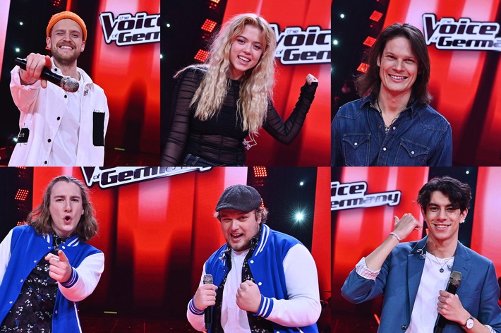 Paula Dalla Corte, Mael und Jonas, Oliver Henrich, Alessandro Pola und Tosari Udayana stehen im #TVOG-Finale