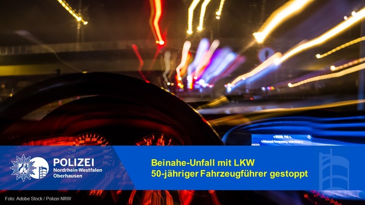 POL-OB: Beinahe-Unfall mit LKW - 50-jähriger Fahrzeugführer gestoppt