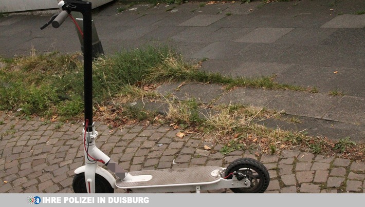 POL-DU: Röttgersbach: E-Scooter-Fahrer will Polizei täuschen
