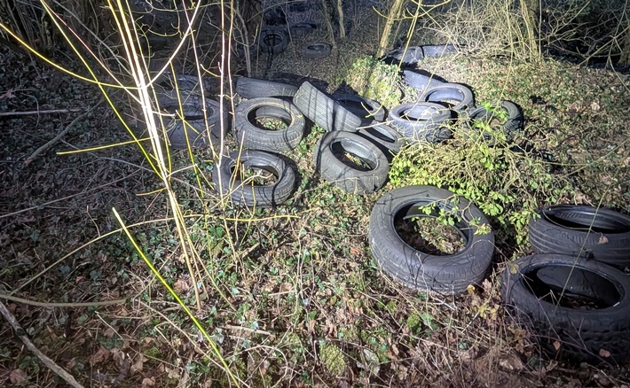 POL-MA: Bammental/Rhein-Neckar-Kreis: Unbekannte entsorgen Altreifen in der Natur - Zeugenaufruf